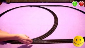 Железная дорога с пассажирским поездом ☆ КАК СОБРАТЬ ЖЕЛЕЗНУЮ ДОРОГУ