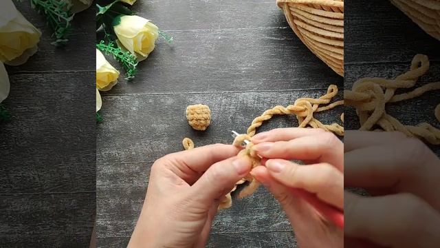 Урок 7. Столбики без накида | Секреты вязания из плюшевой пряжи | Пошаговые уроки