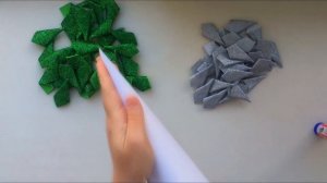 Новогодняя елка из фоамирана с глиттером. Поделка на Новый Год.