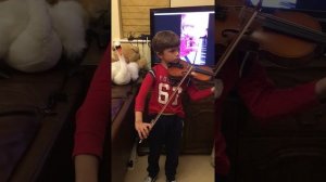 Лебедь, Сен-Санс Миша человек-оркестр скрипка+фортепиано The Swan, Saint-Saëns violin+piano,Misha,7