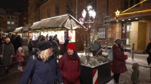 Nuremberg Christmas Market at Night - 4K 60fps with Captions -Nürnberg