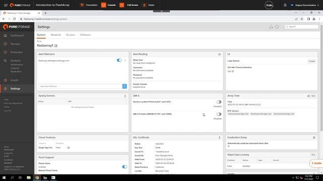 Настройка системы хранения данных PURE STORAGE X70. СХД. Серверное хранилище. Сетевое хранилище.