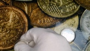 пополнение монета 5 рублей олимпиада 80 художественная гимнастика #серебро #ссср #девушка