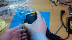 Шлифмашина эксцентриковая  DeWALT DWE6423 распаковка, проверка в работе