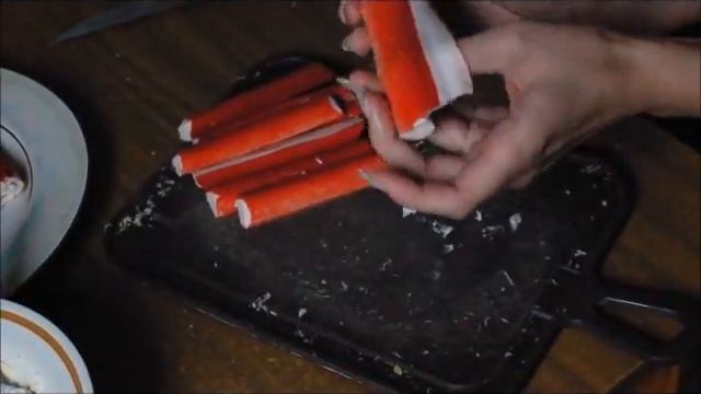 Фаршированные Крабовые палочки.