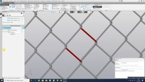 Прикладная библиотека для Компас-3D "Сетка-рабица"