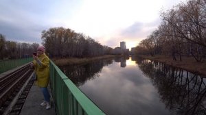 Курган Прогулка по осеннему парку и обзор набережной города/Kurgan  Walk in the autumn park