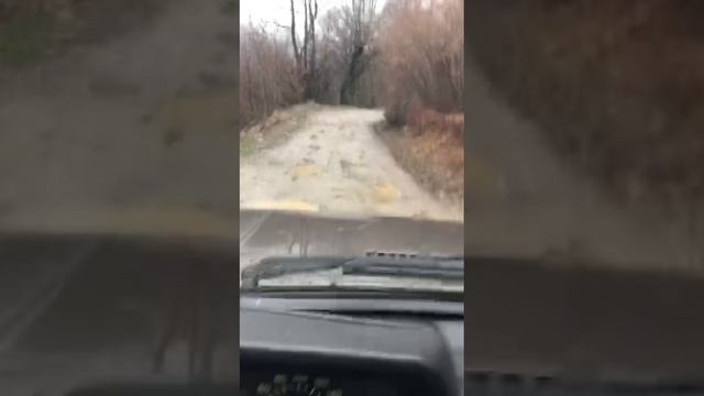 В селе Верхняя Пластунка дождями размыло дорогу