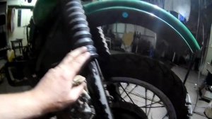 Вкинули пружинную вставку в переднюю вилку
