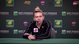 Simona Halep | BNP Paribas 2019 Third Round | Press Conference