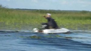 Лодочный 4 тактный подвесной мотор болотоход bawad 106