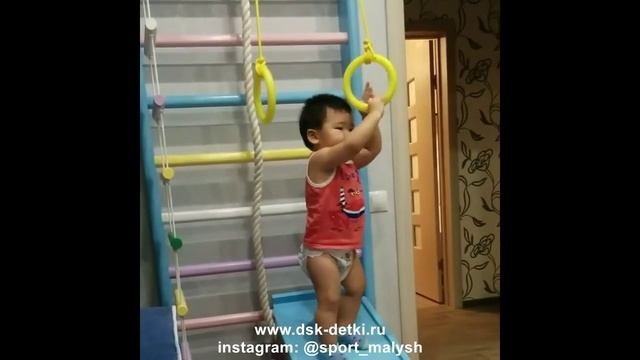Детский спортивный комплекс Грейс на основе шведской стенки смотреть онлайн