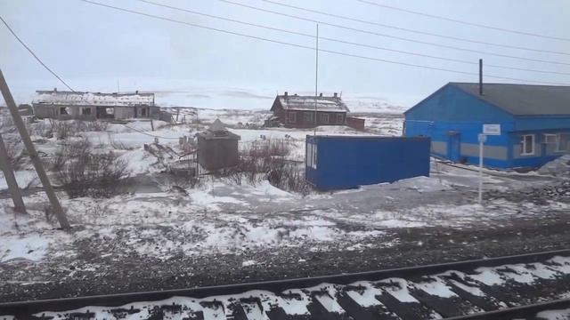 Ж/д станция "Песец" близ Воркуты смотреть онлайн
