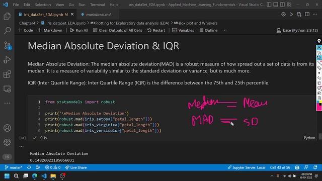Median Absolute Deviation & IQR (Inter Quartile Range) | Exploratory Data Analysis