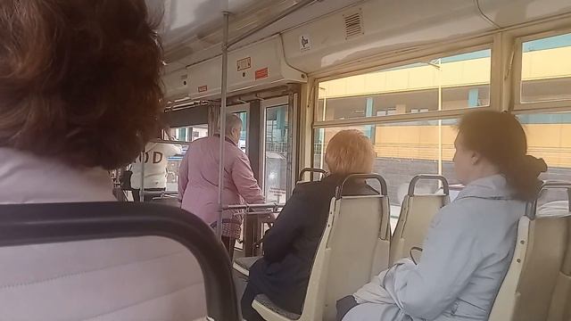 Тульский трамвай. Поездка на трамвае 71-619А №87 по маршруту №9. 11.05.2023 смотреть онлайн