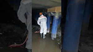 25 июня 2019  Нанесение  огни защиты Огракс на металоконструкцию