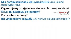 Польский язык. Курс А2. Урок 13