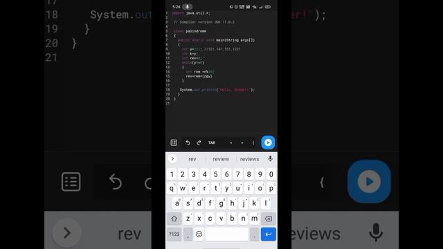 Execution process of palindrome in java смотреть онлайн
