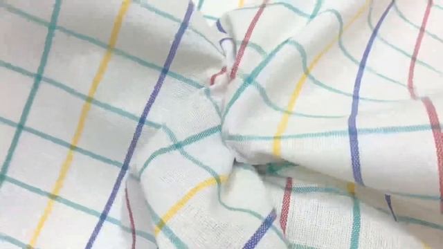 Холст полотенечный Цветная клетка (красная кромка), ВИД2, ш.0,5м, лен-30%, хл-70%, АРТ 20079 смотреть онлайн