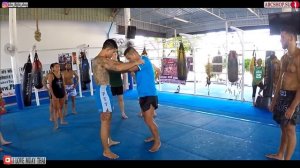 Клинч в Муай Тай из Таиланда  Phuket Top Team  Отработка в парах Тайский Бокс  Muay Thai clinch