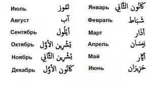 Смыслы и значения МЕСЯЦЕВ в АРАБСКОМ МИРЕ