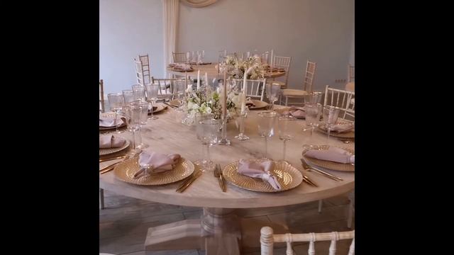 Аренда столов в Минске | Деревянный круглый стол 180 см. смотреть онлайн