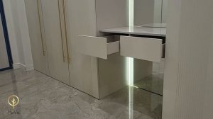 Стильный шкаф | С антресолью до потолка | Мебель в эмали с индивидуальной фрезеровкой #120