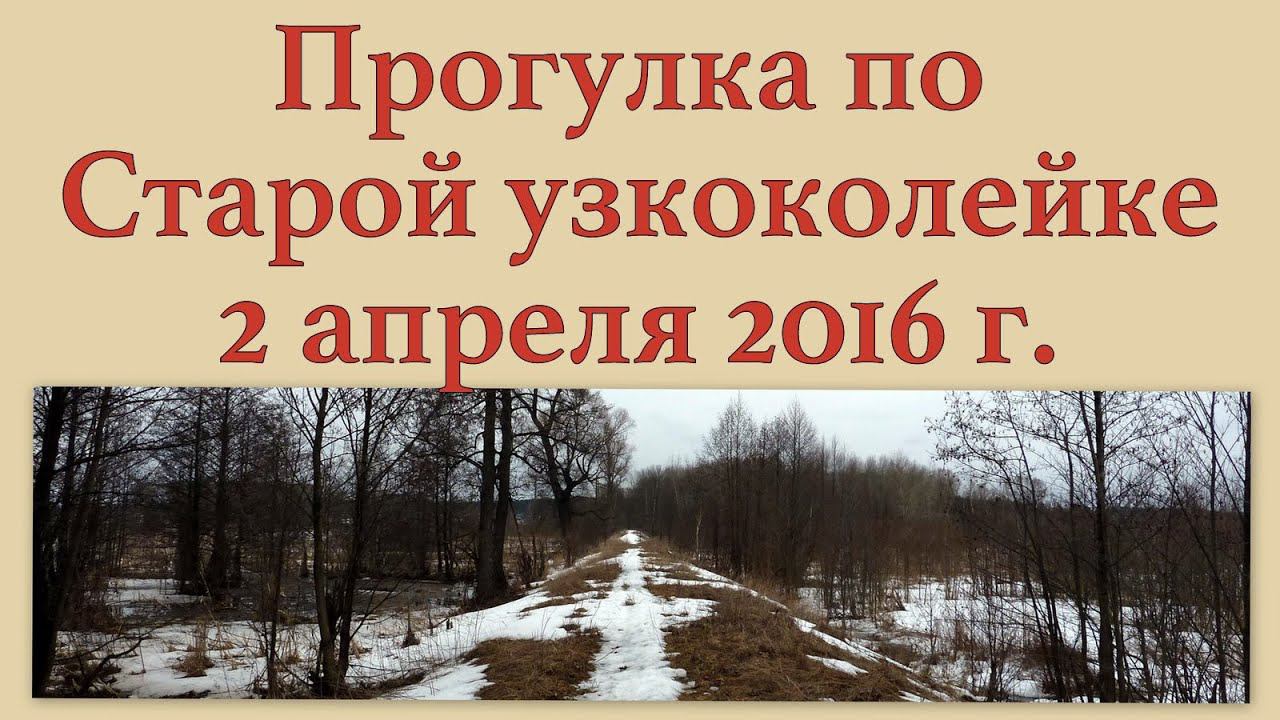 Прогулка по Старой узкоколейке 2 апреля 2016