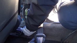 Замена переднего ремня безопасности Camry SV40