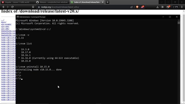 2.1 Installing nvm for multiple node version in windows (Hindi) смотреть онлайн