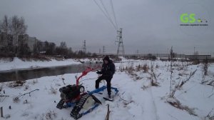 Взрывной обзор! Мотоблок АГАТ по бездорожью на гусеничном приводе...