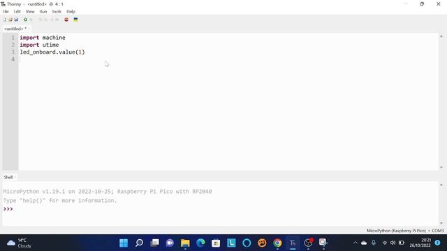 how to light up led lights with your raspberry pi pico using Thonny