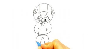 Как просто нарисовать Леона из Brawl Stars.  Просто рисуем Леона из Бравл Старс. #399