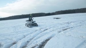 POLARIS 570 BIG BOSS НА ГУСЕНИЦАХ