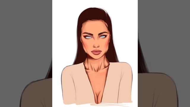 Цифровой портрет. Procreate смотреть онлайн