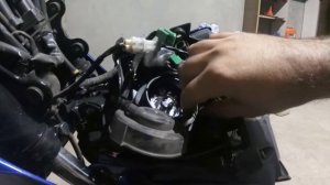 Замена и тест лампы Philips + 30%  bajaj pulsar ns 200