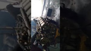 Запуск двигателя ЯМЗ 240 после зборки