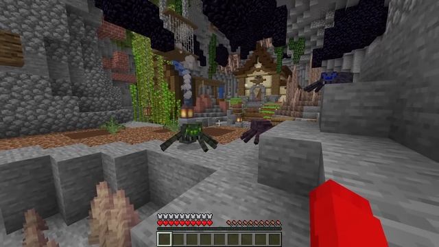 BITTEN by a MEAN SPIDER In Minecraft! смотреть онлайн