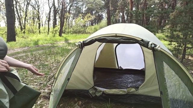 Бюджетная палатка для кемпинга!!! ОБЗОР 4-х местной палатки Pavillo  Rock Mount X4 (by Bestway)