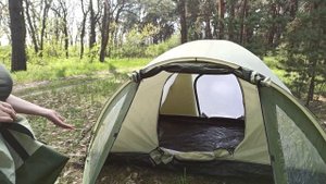 Бюджетная палатка для кемпинга!!! ОБЗОР 4-х местной палатки Pavillo  Rock Mount X4 (by Bestway)