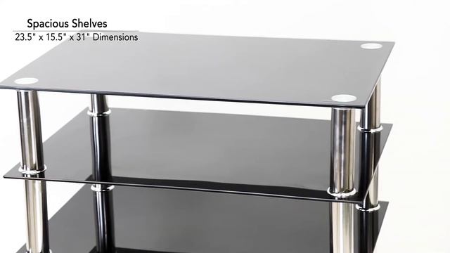 Glass Media Stand 5 Shelf | Features (MI-8671) смотреть онлайн