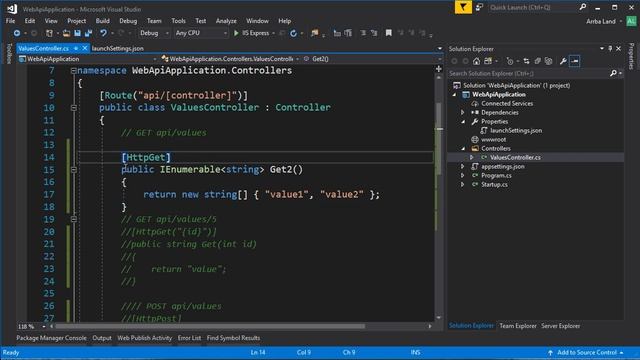 Разработка SPA приложения - создание серверного приложения (ASP.NET Core Web API) часть 0.1 смотреть онлайн
