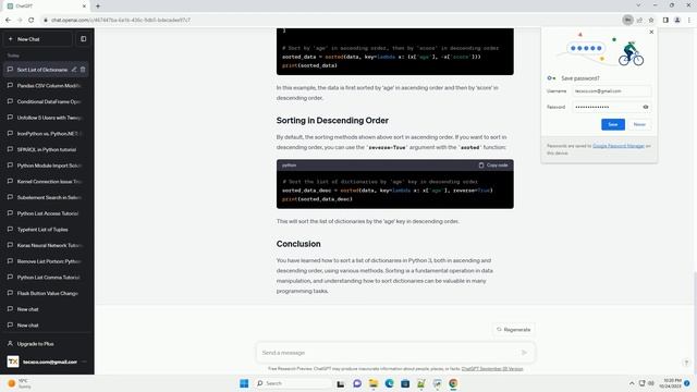 How to do sorting in Python3 for a list dictionary inside