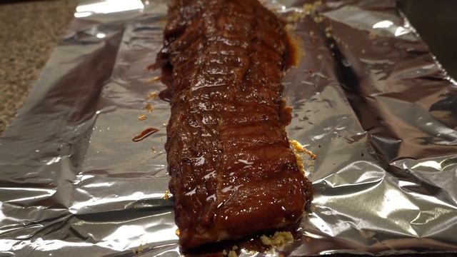 Свиные ребрышки в гранатовом соусе. #сша #америка #еда смотреть онлайн