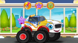 Автомойка - монстр грузовик | Мультфильм Машинки для детей