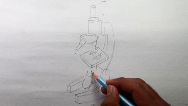How to draw light or compound microscope step by step / Microscope diagram смотреть онлайн
