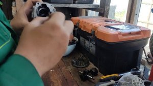 Плановое ТО бензокосы Patrion PT535, перешедшее в незапланированный ремонт.