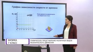 Физика. 7 класс. Графическое представление различных видов механического движения /30.10.2020/