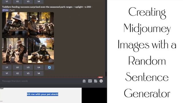 Creating Midjourney Images with a Random Word Generator смотреть онлайн