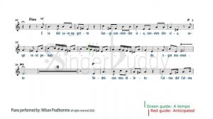 Vedrò con mio diletto Karaoke Vivaldi Low Voice